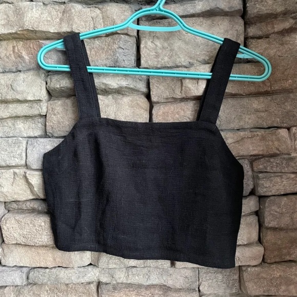 Madewell Tops - Madewell Linen blend crop top